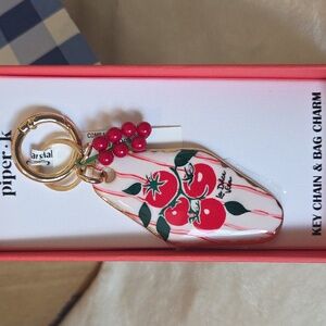 Piper K Tomato Key Chain & Bag Charm